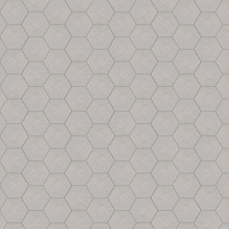 One square metre of Hexagon geometric Silver Grey