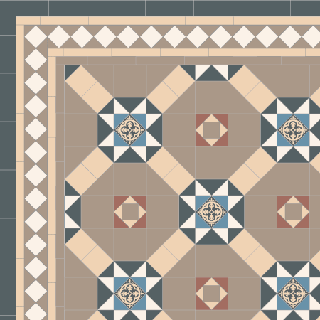 Edison 70 | LM-251 | Victorian style brown-toned tile pattern | London ...