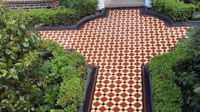 Edwardian Floor Tiles London Mosaic, Garden Floor Tiles