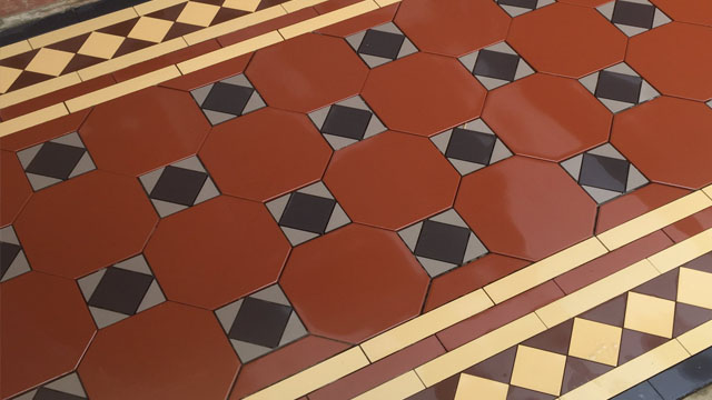 Edwardian octagon path tiles