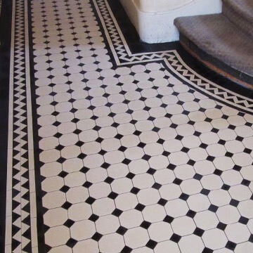 A project to replace an existing design where the base had failed. Gallery 159 - Georgian octagon hall tiles