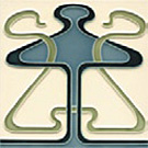 Adorne - Art Nouveau glazed tile design