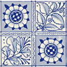 Oakleaf - Victorian glazed tile design