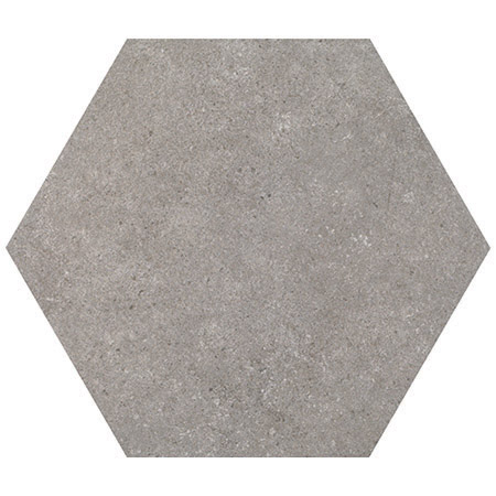Hexagon geometric Grey