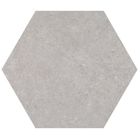 Hexagon geometric Silver Grey