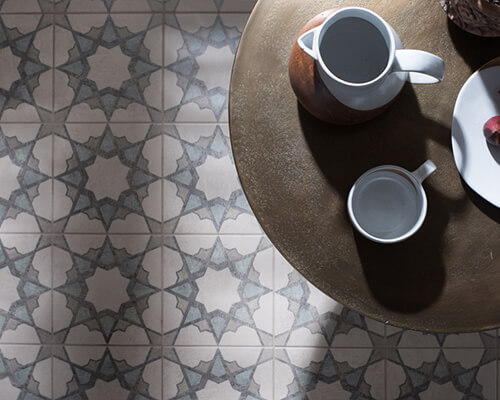 Mezzo Soprano tiles with coffee table