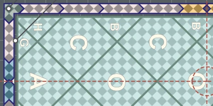 Part of a London Mosaic sheeting diagram.