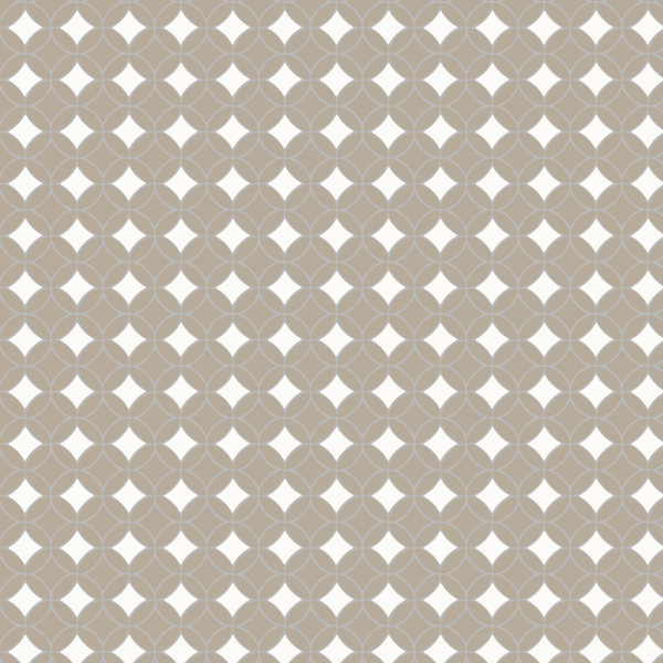 52 x 22mm ellipse and 37mm star ceramic tile pattern