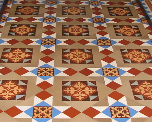 Victorian Floor Tile Restoration Services - before