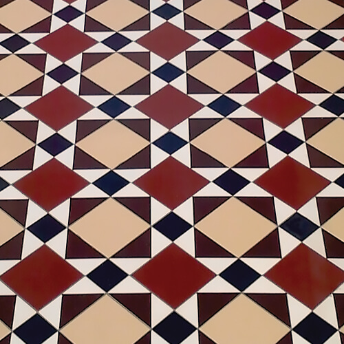 Edwardian style floor tile designs | London Mosaic