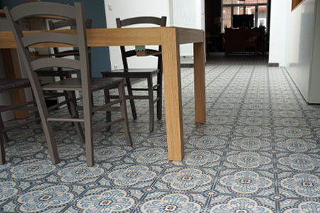 Vieux Lille design 150mm encaustic floor tiles 2