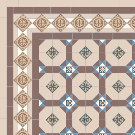 Isle - design using custom cut tiles