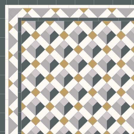 Lagoon 50 - design using custom cut tiles